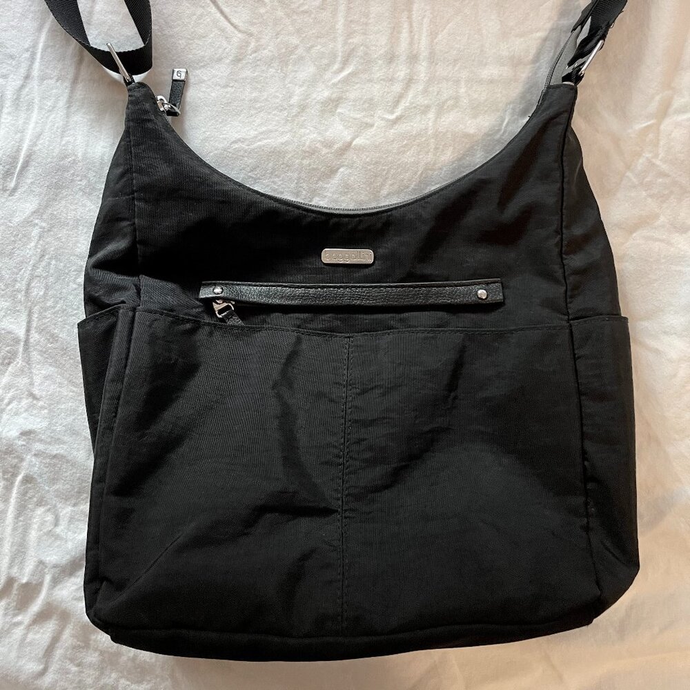 Baggallini Essential Hobo Crossbody Black Like New